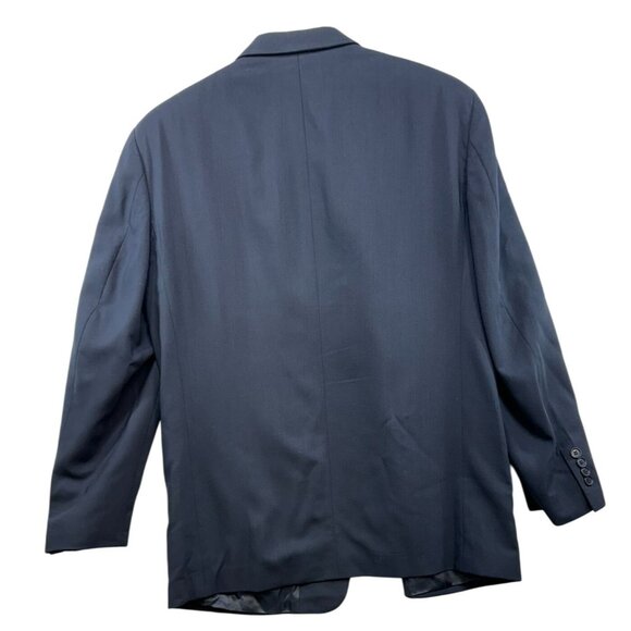 Vito Rufolo Mens Wool Suit Jacket 40R Navy Made In Italy Super 100s High Twist - Picture 12 of 16